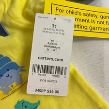 Carters 4 Piece Shorts T Shirts Set Todder Size 3T Multicolor 2 Sets