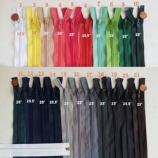 Open End Nylon 5 Jacket Zippers 25" Separating Zipper J25
