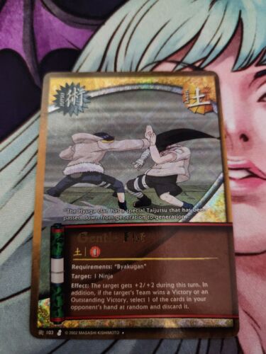 Gentle Fist Diamond Foil 103 Curse of the Sand NM Naruto CCG Card - Picture 1 of 2