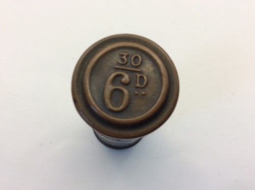 Vintage National Savings Certificate Money Box 30 - 6d in Pillar Box Shape - Picture 5 of 7