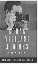 Kodak Vigilant Juniors Six-20 and Six-16 Kodet Lens Instruction Manual Reprint