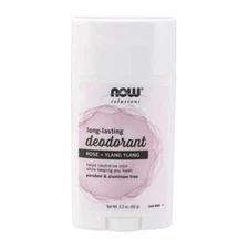Long Lasting Deodorant Stick Rose + Ylang Ylang 2.2 Oz By Now Foods
