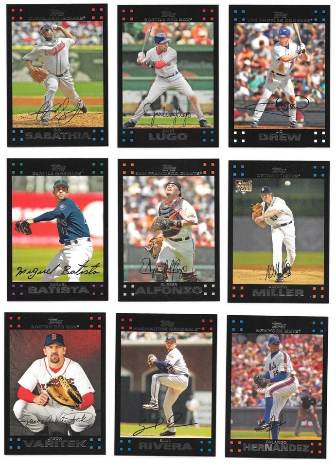 2007 Topps Baseball Trading Cards / You Choose #s 1 - 250 / mb55 - Image 2 of 4