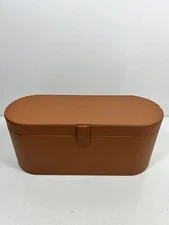 Dyson Airwrap Storage Case Large Tan Travel Carrying Container Styler Leather