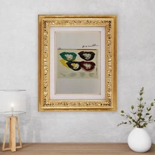 Andy Warhol, Original  Hand-signed Print + COA & Appraisal of $3,500.