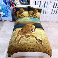 Leone Set 2Pezzi Einzelbett Bettbezug 160X200Cm Zwei KissenbezüGe Umkehrbar M.5