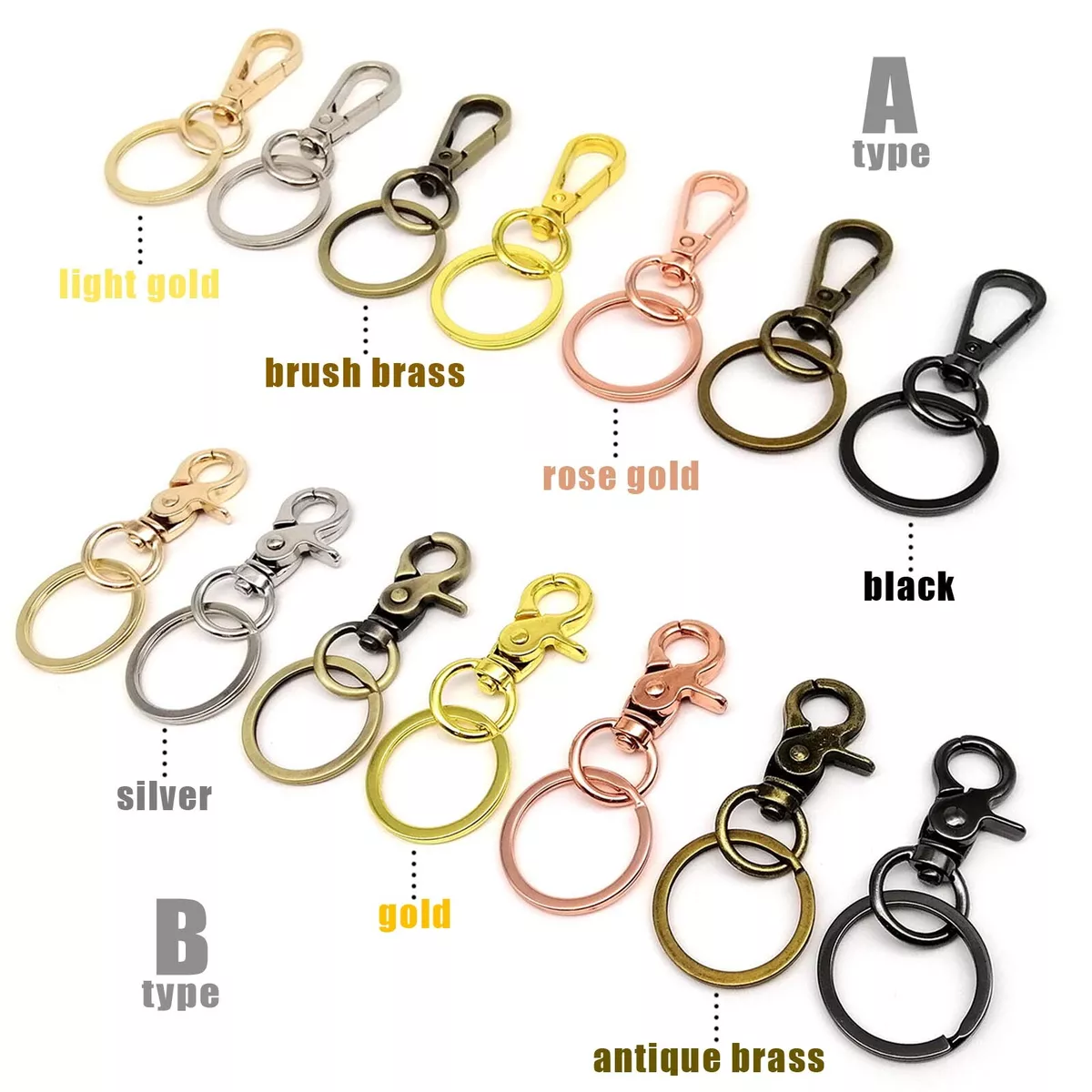 Keychain - Split Ring With Lobster Claw Clasps