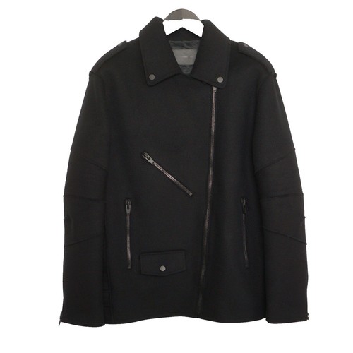 Alexander Wang X H&M Wool Oversized Biker Jacket Coat Size