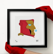 iabo Siamo tutti Supereroi (Iron Man- portrait) quadro stampa da collezione