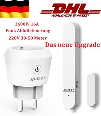 Funk Abluftsteuerung Fensterkontaktschalter Dunstabzugshaube Fenstersensor Kamin