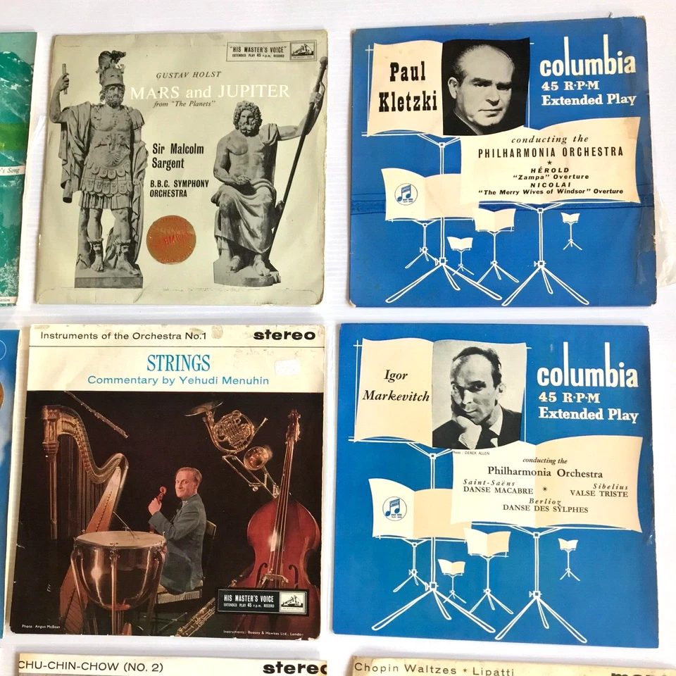 Job Lot Columbia His Masters Voice Classical and Vocal Vinyl EPs ED1 Stereo Mono - Image 4 of 4