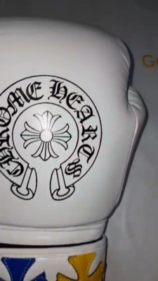 New Customized Chrome Heart Leather Boxing Gloves No Winning Whit