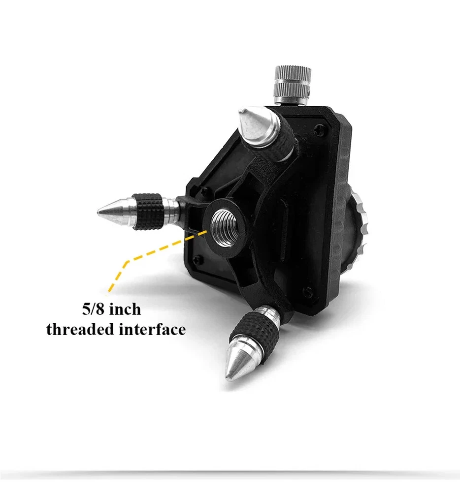 Adjustable Laser Level Metal Tripod Bracket 360 Rotation Base 1/4 Inch Interface