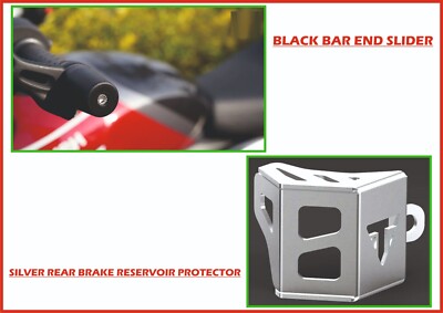 Combo of 2 Items (Black & Silver) For TRIUMPH SPEED T4