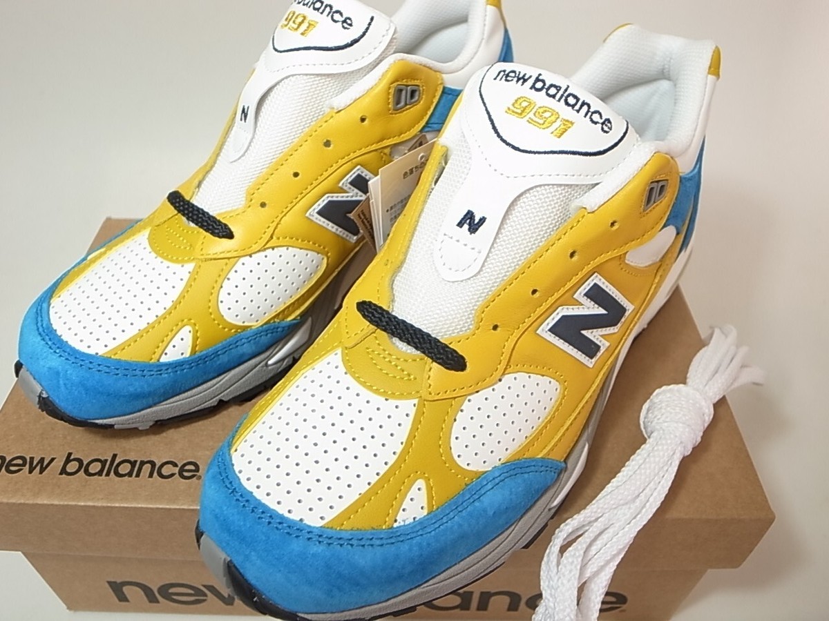 SNS × New Balance 991ef \"Yellow/Blue\" SNS X New Balance 991 Yellow/Blue Made In England Men's Size