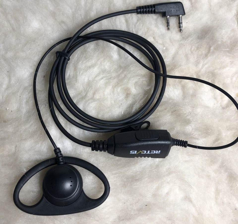 Retevis D Shape Soft Earhook 2Pin Earpiece - Image 3 of 4