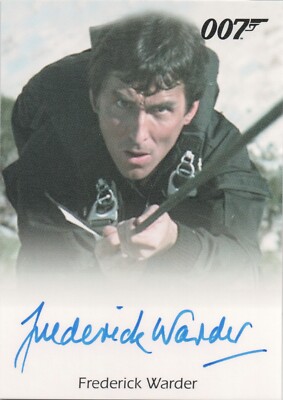 James Bond Heroes & Villians, Frederick Warder (004) Autogrammkarte