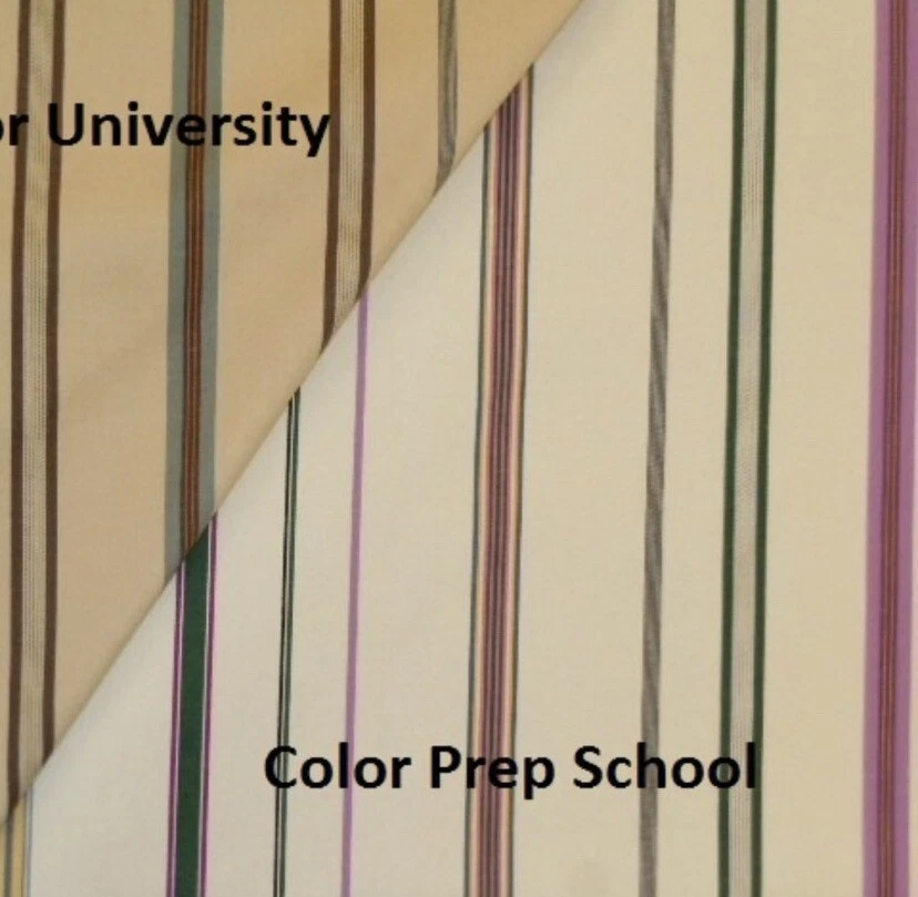 7.5 Yards Ralph Lauren Bennington Stripe Prep School - Image 2 of 4