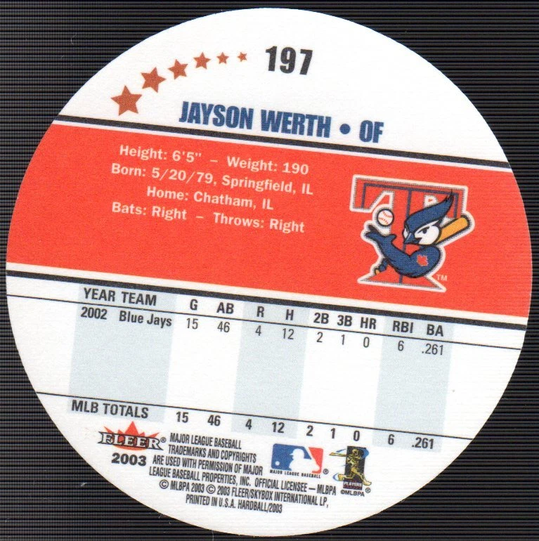 2003 Fleer Hardball Discs⚾💃YOU PICK Your Own MLB Baseball Disc Type Cards ⚾🥏 - Image 2 of 4