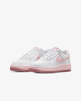 Kids Size 6.5y / Women s Size 8 Air Force 1 (GS) White Pink Foam CT3839-107
