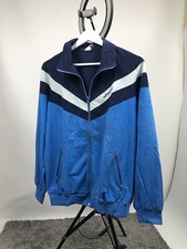 Vintage 70s 80s Adidas Track Jacket Triacetate Top West Germany Full Zip Size M