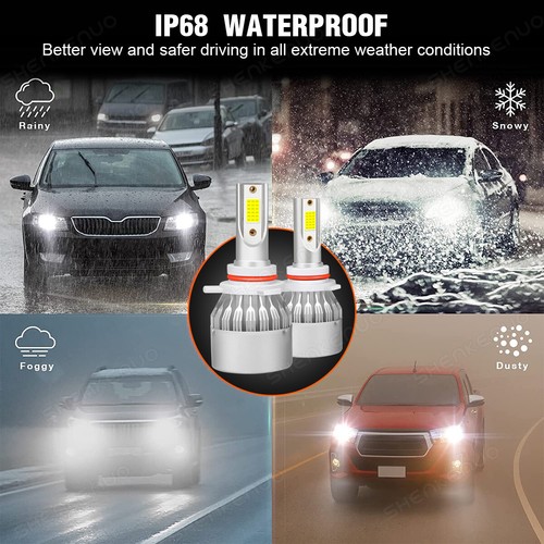 Para For Dodge Durango 2014 2015 - 4PC 8000K Faros LED + Kit de luces antiniebla - Imagen 9 de 14