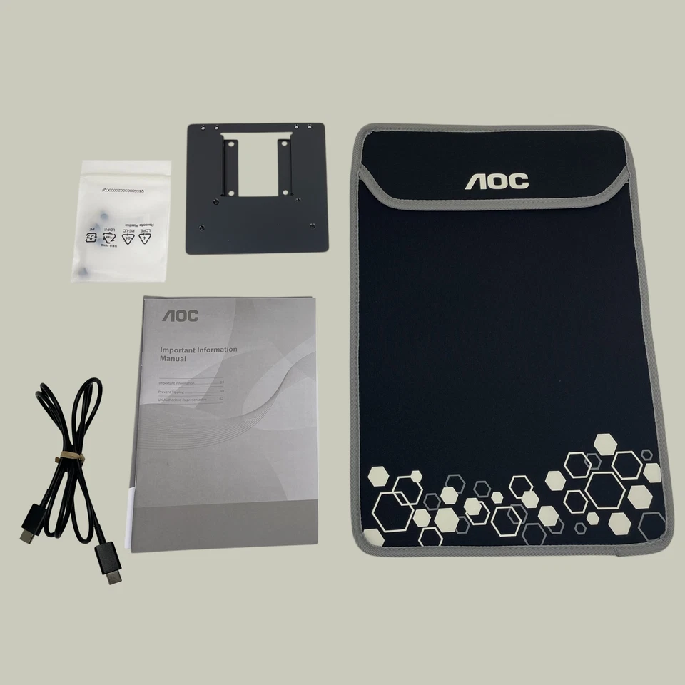 AOC Portable Monitor 15.6" Model 16T3EA 60Hz Ultra-Slim #OB1183 (VK) - Image 2 of 4