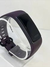 Fitness Activity Tracker Heart Rate Monitor Purple Band USB Charge- Tested Works