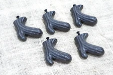 5 DRAWER PULLS CAST IRON CACTUS 3" ORNATE CABINET HANDLES RUSTIC TREE BRANCH