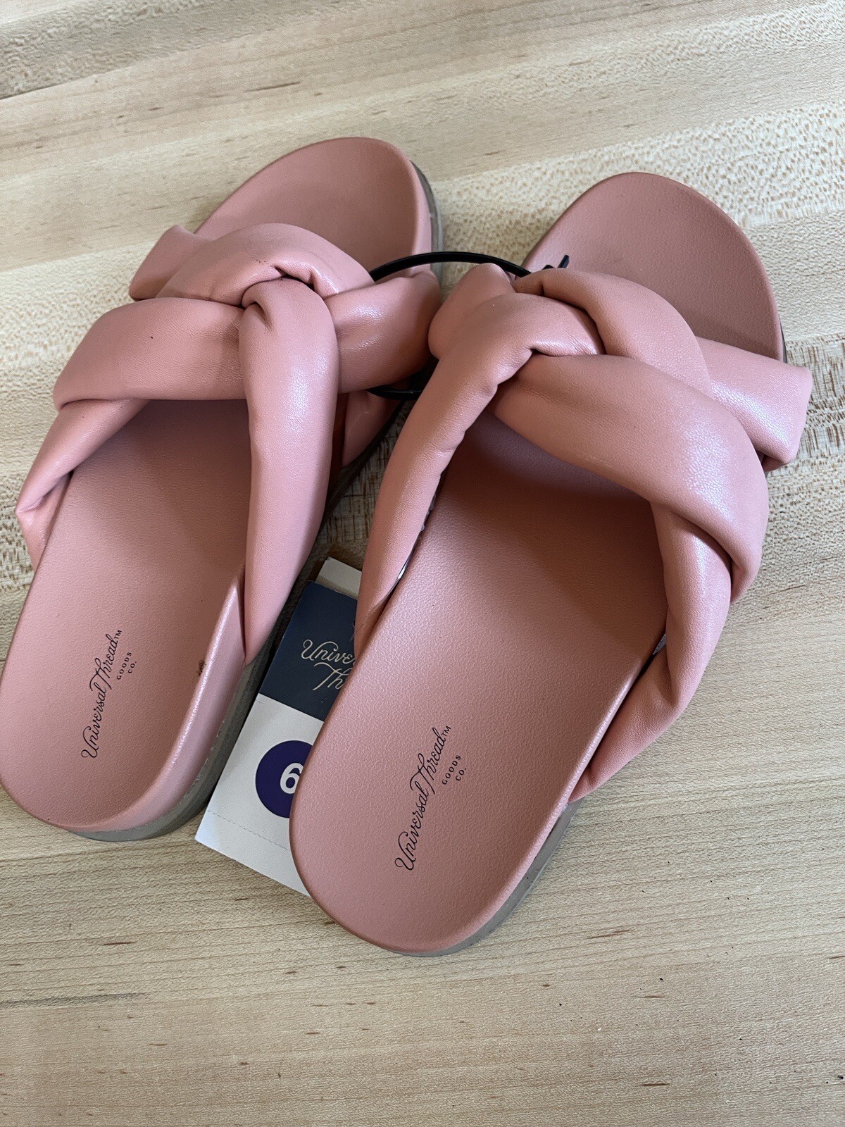 APL Women's Cosette Padded Slide Sandals: Universal Threads Coral Pink BRAND NEW