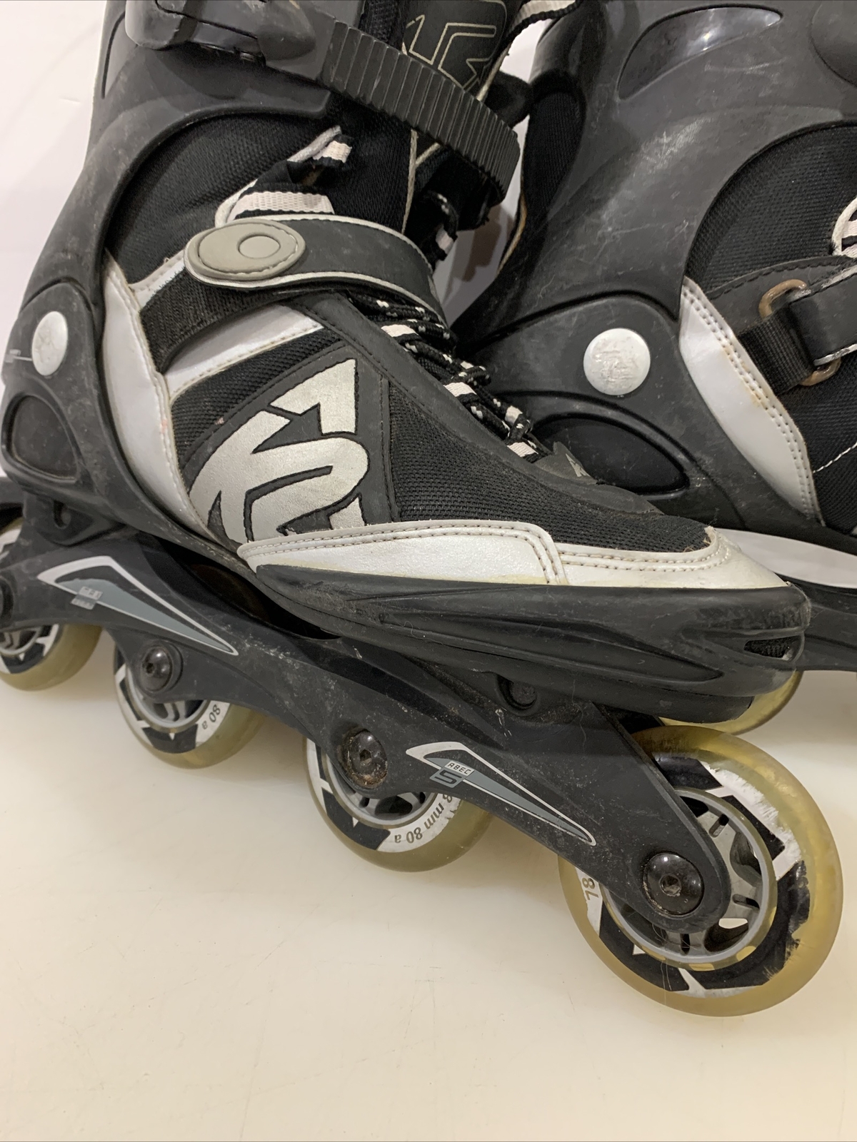 K2 Exo 2.1 Inline Skates, Men’s 12 EUR 47 Black/Gray Roller Blades 80mm