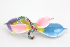 Colorful Impressive Austrian Rhinestone Crystal Hair Barrette Clip