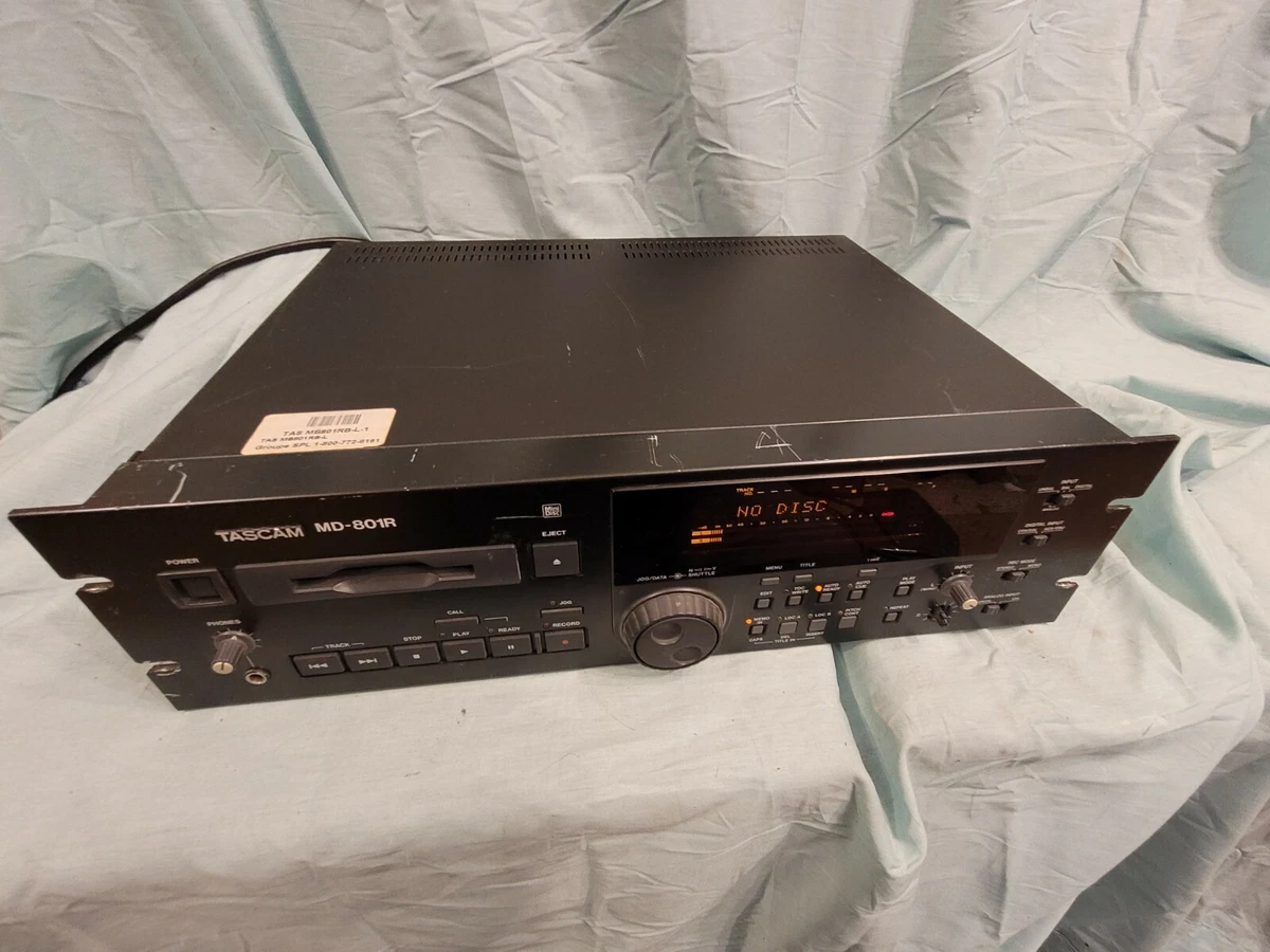 Tascam MD-801R professional mini disk recorder AS IS UNTESTED