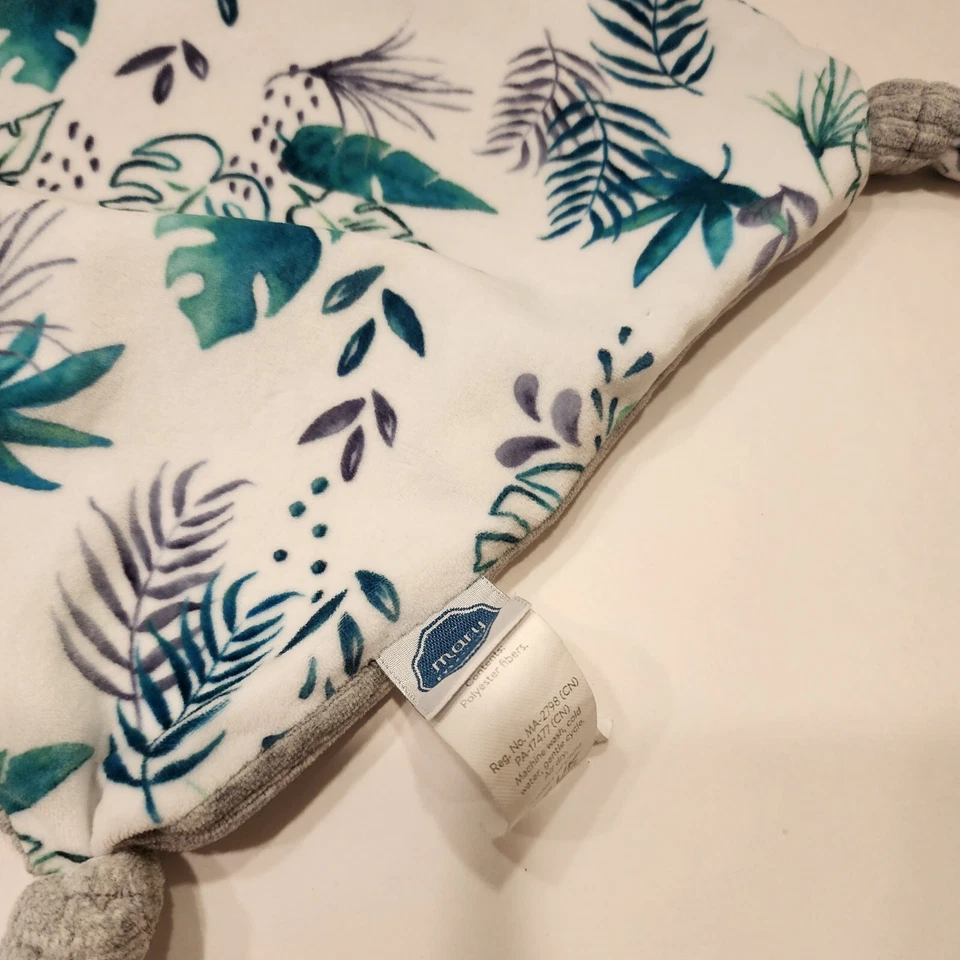 Mary Meyer Sloth Leaves Knots 婴儿安全毯 Lovey 灰色 — 第 3/4 张图片