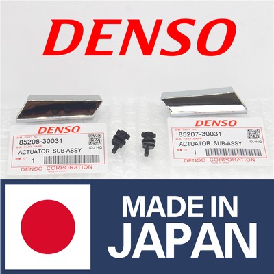 Pair Headlight Washer Nozzle Cover Chrome with Black CLIP for Lexus GS300 GS350