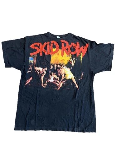 Skid Row Tour Concert Shirt Slave To The Grind 1990s vintage concert t-shirt, vintage, size XL, single stitch, B+ condition