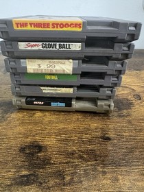 NES Nintendo Game Lot - Wizards & Warriors, Silent Service, Three Stooges, More