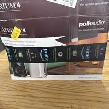 Polk Audio Atrium 4 Outdoor Speakers All-Weather with Powerful Bass, White, PAIR