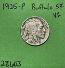 1925-P Buffalo 🦬 Indian Head Nickel 5c Vf Very Fine