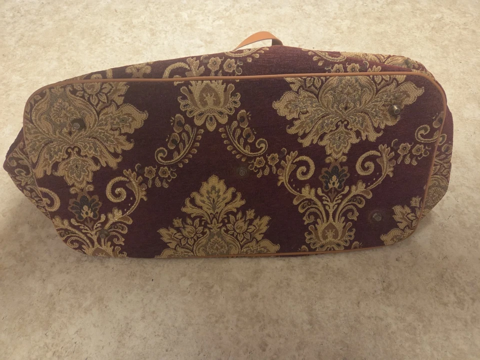 Joy Mangano Vintage Chic Clothes It All Regal Carpet Bag Mary Poppins Bag - Image 3 of 4