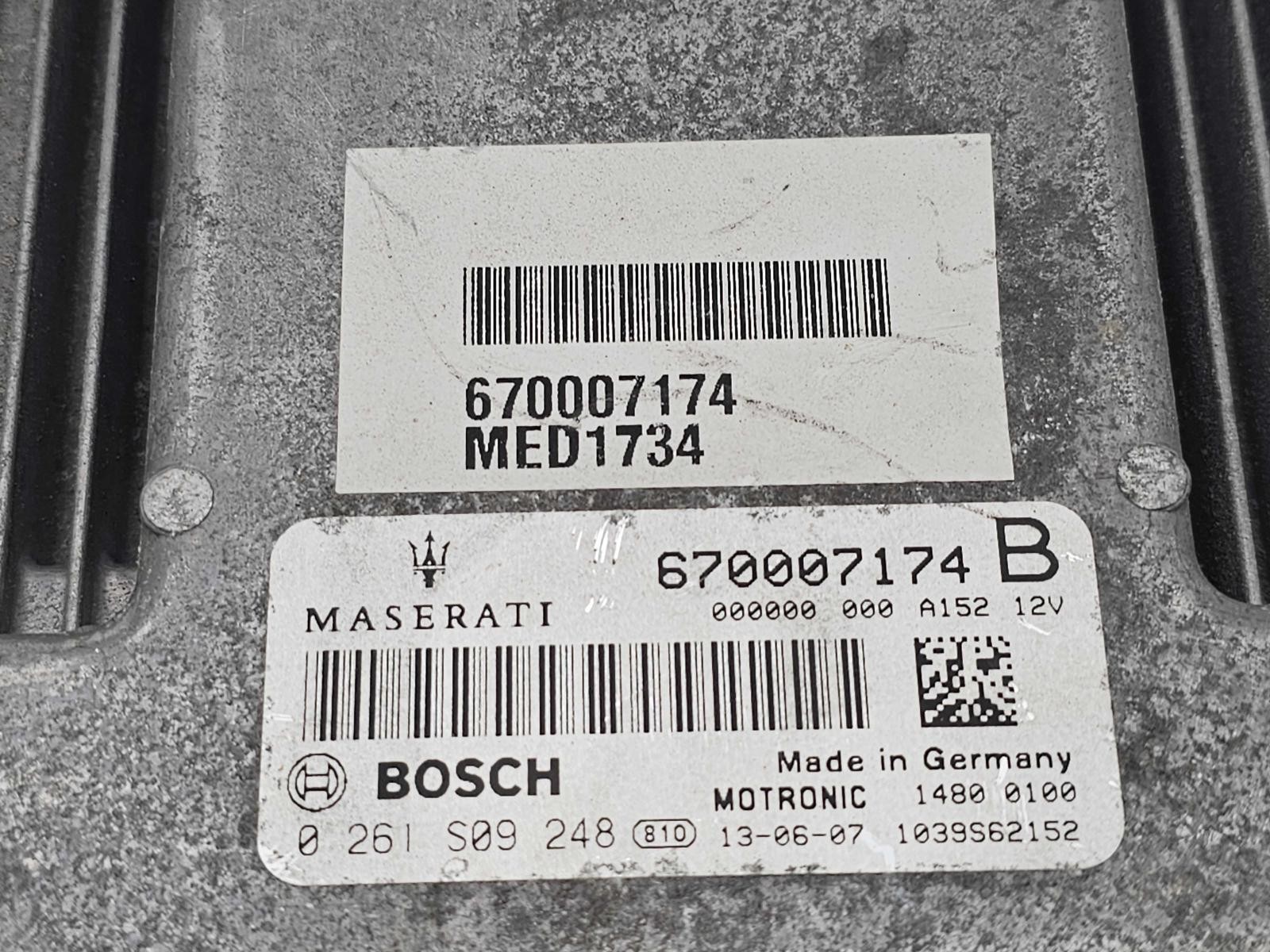 Used Engine Control Module (ECM) fits: 2014 Maserati QUATTROPORTE Grade A