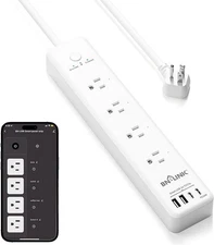 mart Plug Power Strip，Surge Protector with 4 Individually Controlled Smart Outle