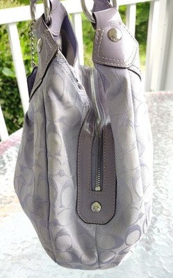 COACH F15083 MEDIUM VINTAGE LYNN SOHO LAVENDER SIGNATURE C CANVAS