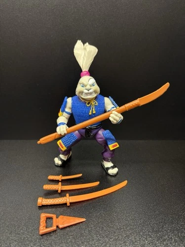Vintage TMNT 1989 Usagi Yojimbo Action Figure 100% COMPLETE Playmates Ninja