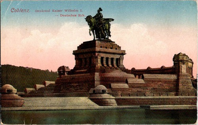 #ad Koblenz Germany : MONUMENT SCENE m 12 AY6558 $22.32