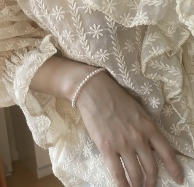 1 Stück - Elastisches Perlenarmband / Stretch Perlen Armreif