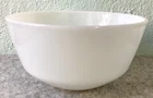 Anchor Hocking Fire King Pure White Milk Glass Mixing Bowl or Casserole Vintage
