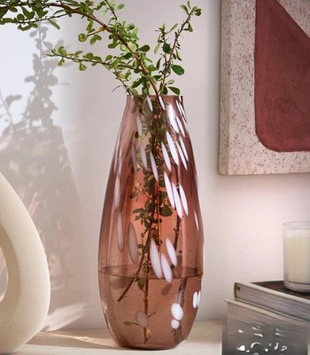 Very Home Large Confetti Spot Glass Vase New in Box Modern Decorative Piece - Image 1 of 4