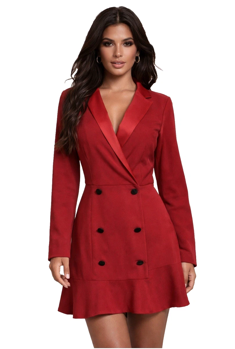 open lace back dress Red Blazer Dress | SEO Red Blazer Dress