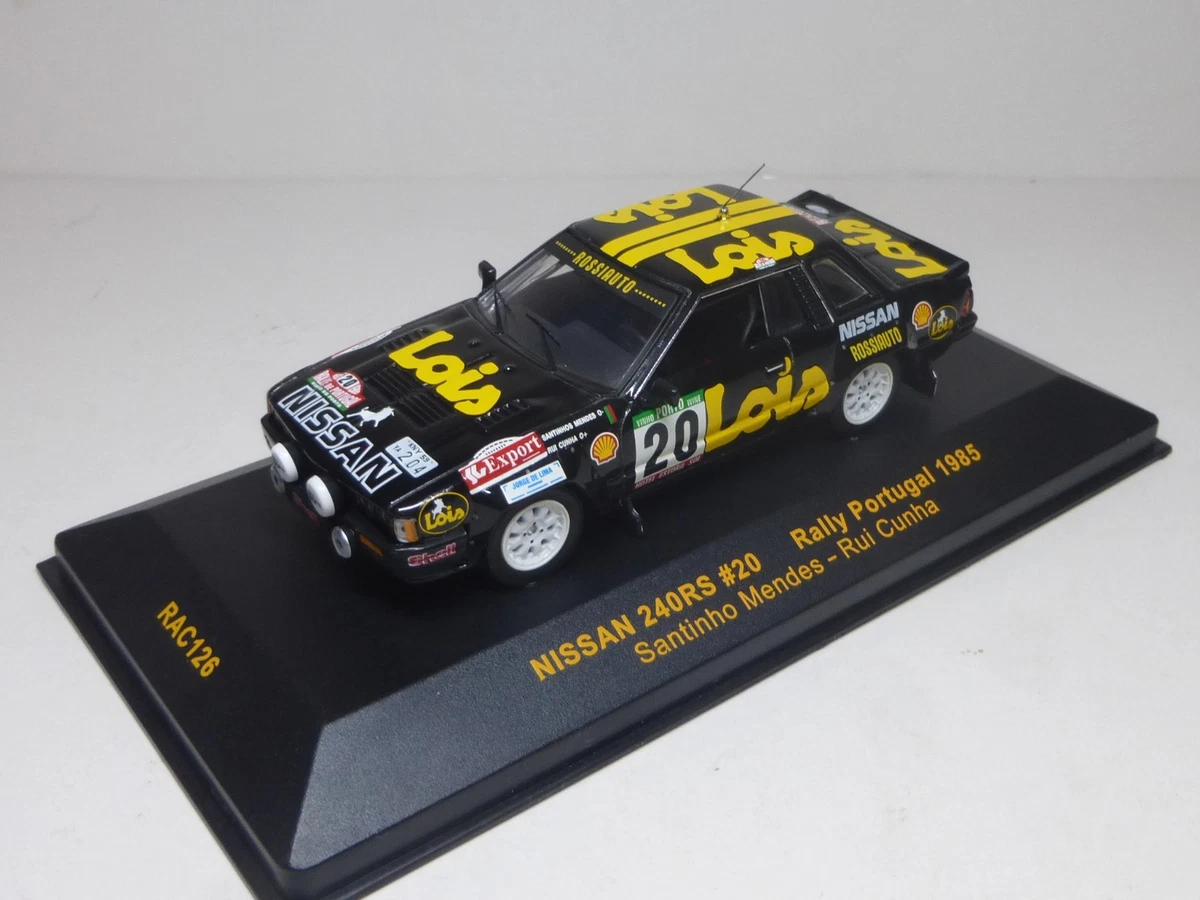 Nissan 240RS Mendes Rallye Portugal 1985 - IXO 1:43 - Réf RAC126 - Modèle Neuf